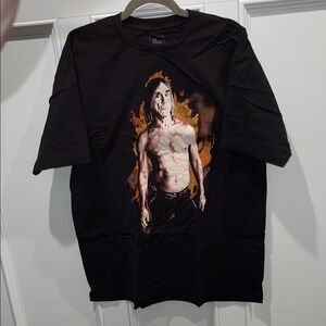 Iggy Pop US Tour T-Shirt Size L XL- Official Punk Rock Band Promo Graphic Tee